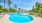 Resort-Style Zero-Entry Saltwater Pool with Private Cabanas at Belmont Park West
