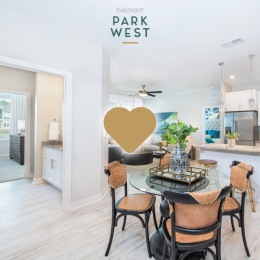 Innovative and inviting apartment interiors brighten up your everyday lifestyle at Belmont Park West. Like this post if you can see yourself living your best life here. 🧡 Instagram post from @belmontparkwest on July 18, 2024 10:05:05am